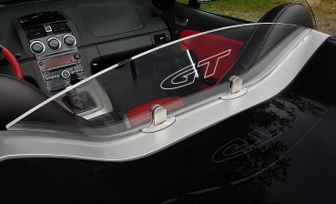 Plexiglaswindschott mit Outline GT Logo als Ersatz für OEM Windschott (Tennisschläger)