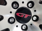 Preview: 4 x 3D GT red logo stickers 70mm for wheel center cap Tomason TN4 / TN9