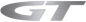 Mobile Preview: Opel GT logo 60 mm, brushed - 2 pieces