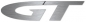 Preview: Opel GT logo 60 mm, 1 piece, brushed
