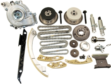Complete set: timing chains with sprocket & water pump