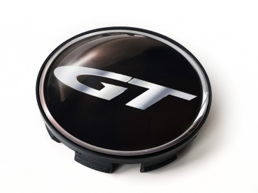 4 x 3D GT chrome logo stickers 70mm for wheel center cap Tomason TN4 / TN9