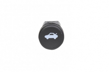 Button for trunk lid in glove compartment