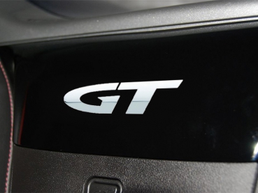 Preview: Aufkleber GT Gross - Chrom Metallfolie