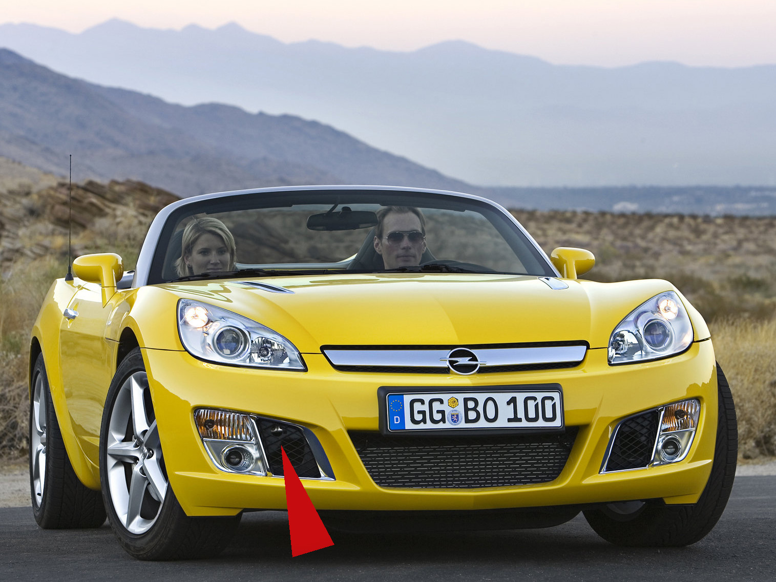 Opel GT Cabrio Shop - Abdeckung für die Abschleppöse