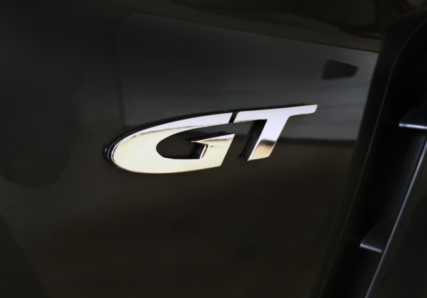 GT Fender Logo, Edelstahl hochglanzpoliert