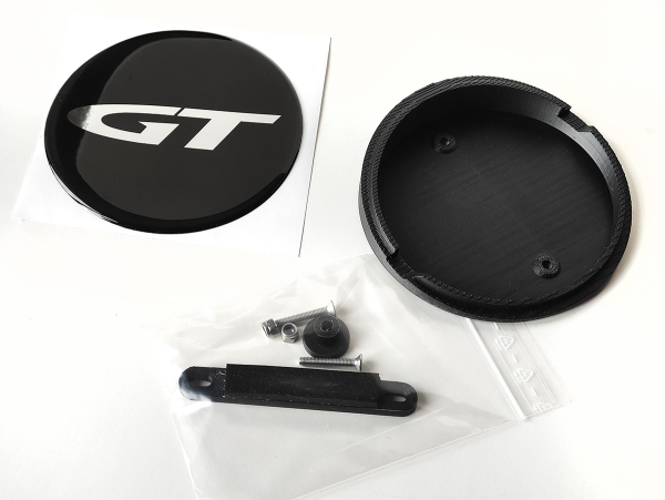 3D set front base plate and black GT logo front grille