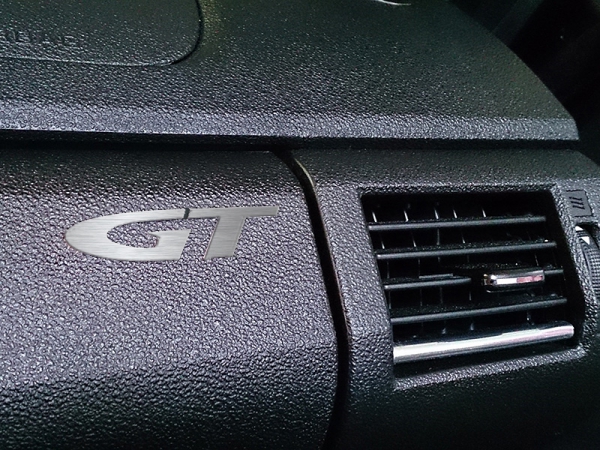 Opel GT logo 60 mm, 1 piece, brushed