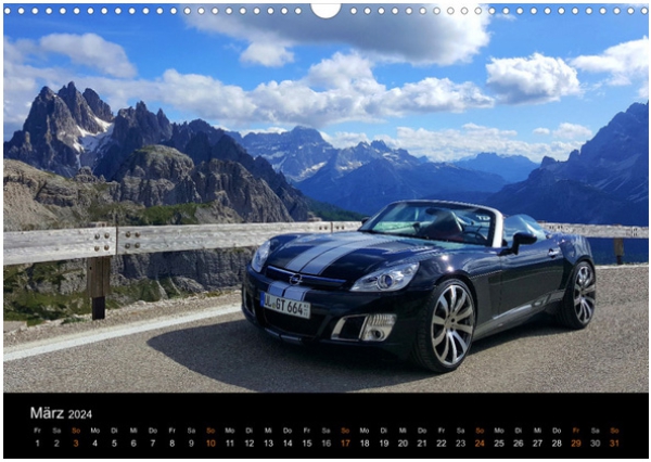 Opel GT Cabrio Shop Kalender 2024