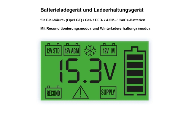 Batterielade- und Ladeerhaltungsgerät zur Überwinterung, 4A